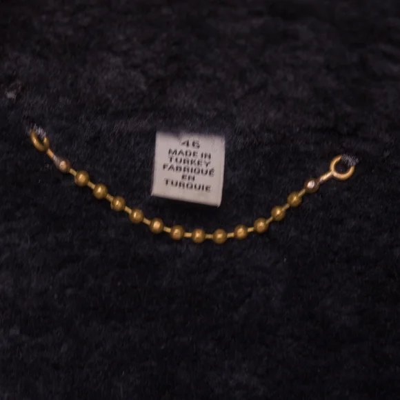 Coach Blue Shearling Leather Jacket - Picture 5 of 6